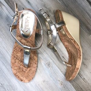 ✨Gold Wedges✨ Lauren Ralph Lauren